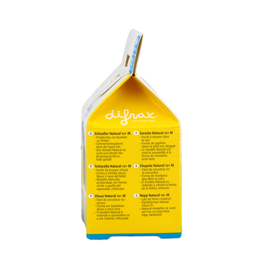 Difrax Fopspeen natural 12+ maanden nacht 1 Stuks