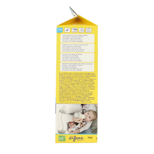 Difrax S-fles natural 1 2 3 doseer 250ml 1 Stuks