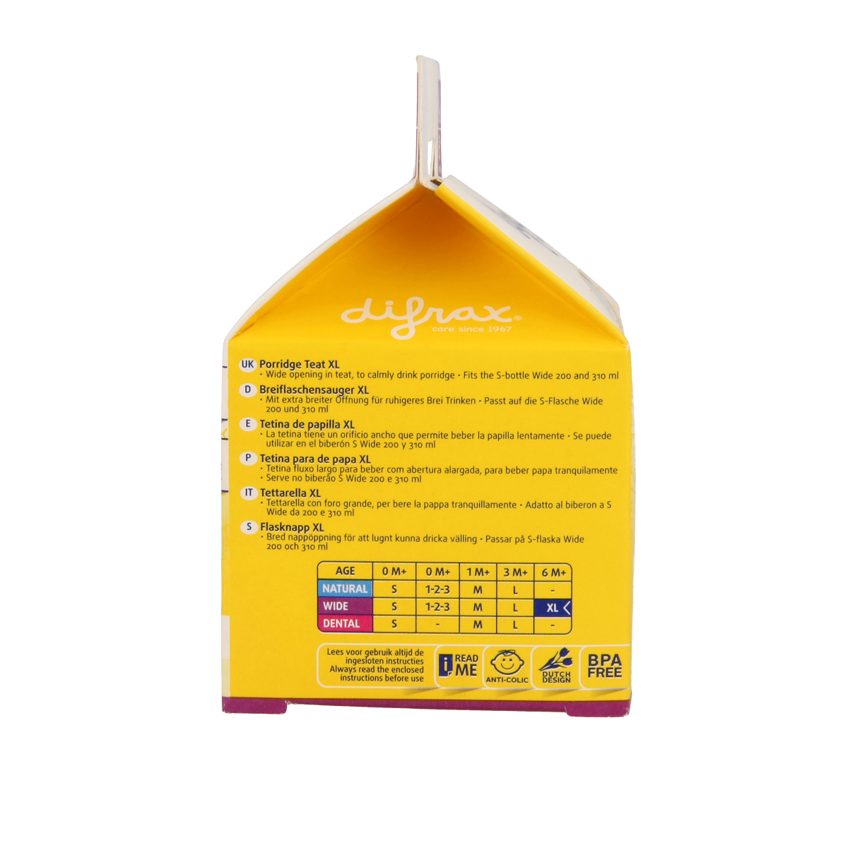 Difrax Papspeen XL 2.00 Stuks