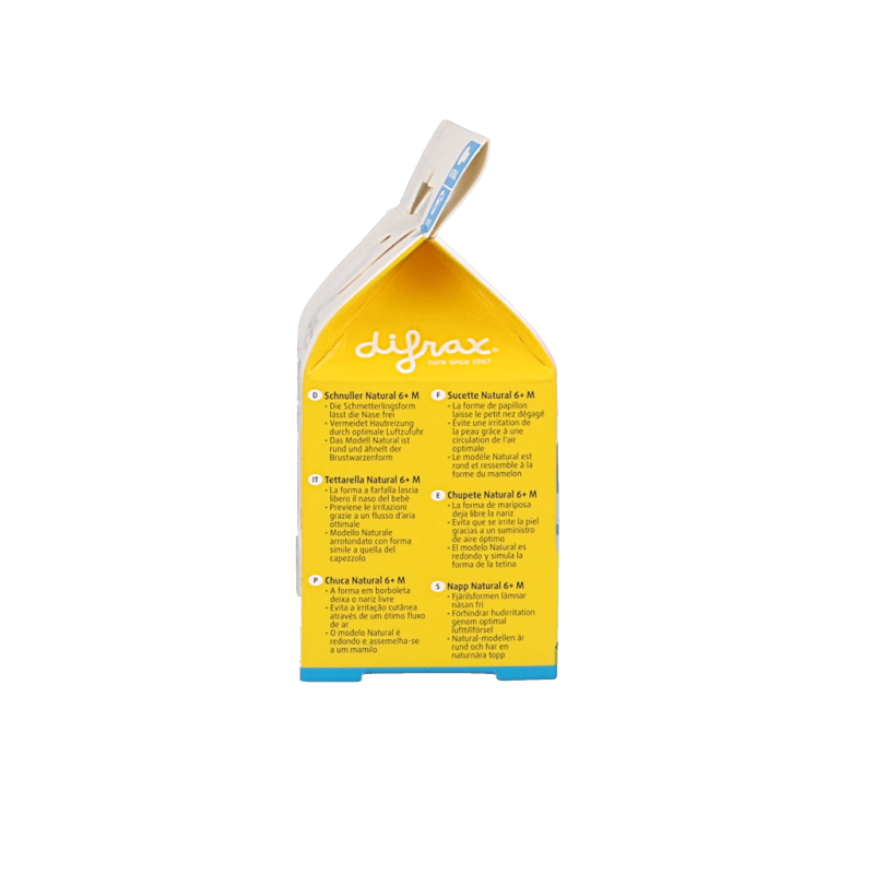 Difrax Fopspeen natural 6+ maanden Woezel & Pip 1 Stuks