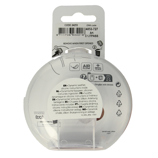 Difrax Fopspeen prime 6-18 maanden assorti 2 Stuks