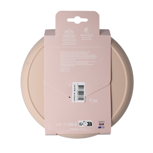 Difrax Lovi eetset met beker nude 1.00 Set