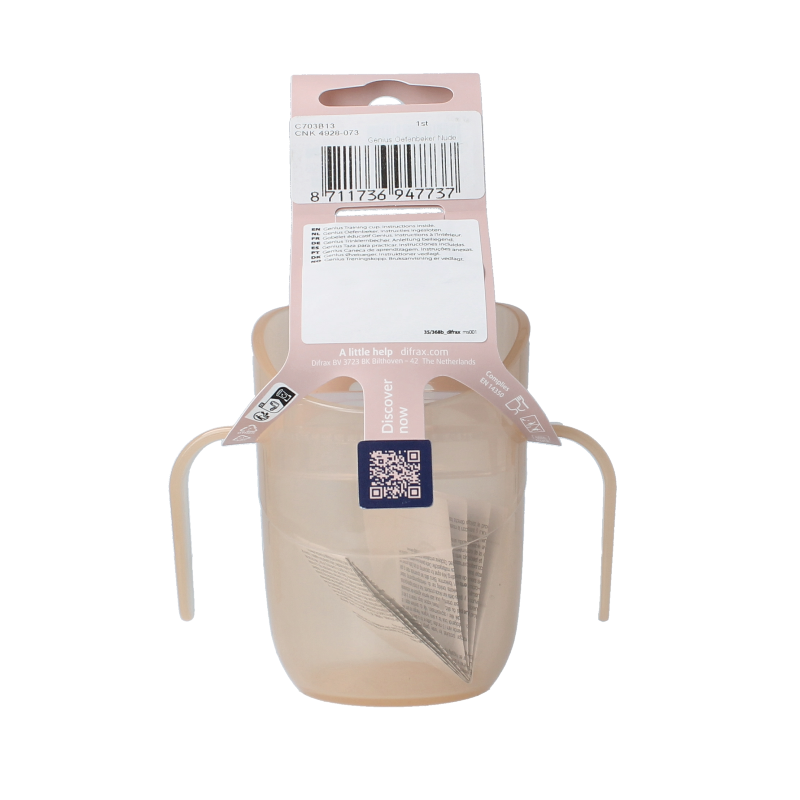Difrax Lovi genius oefenbeker nude 1.00 Stuks