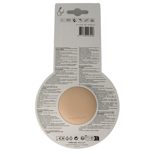 Difrax Lovi fopspeen houder nude 1 Stuks