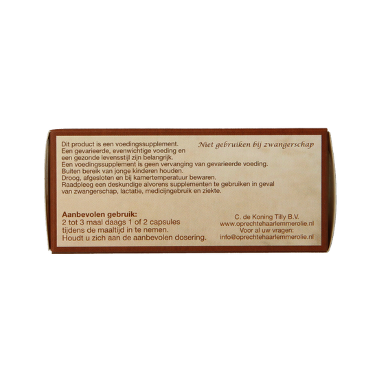 De Koning Tilly Haarlemmerolie 40 Capsules