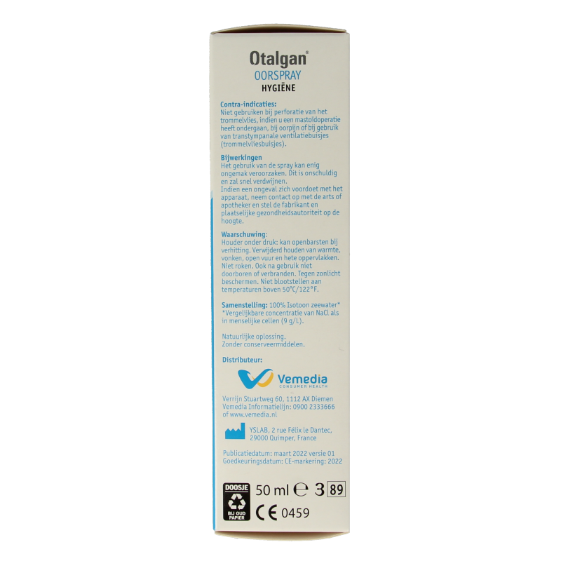Otalgan Oorspray 50 Milliliter