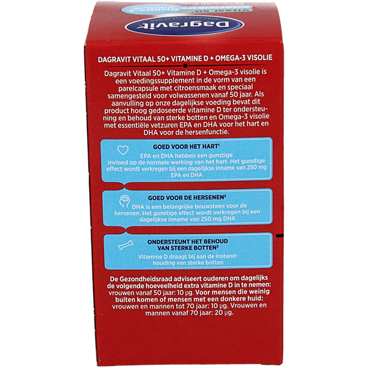 Dagravit Vitaal 50+ omega/vitamine D 90.00 Capsules