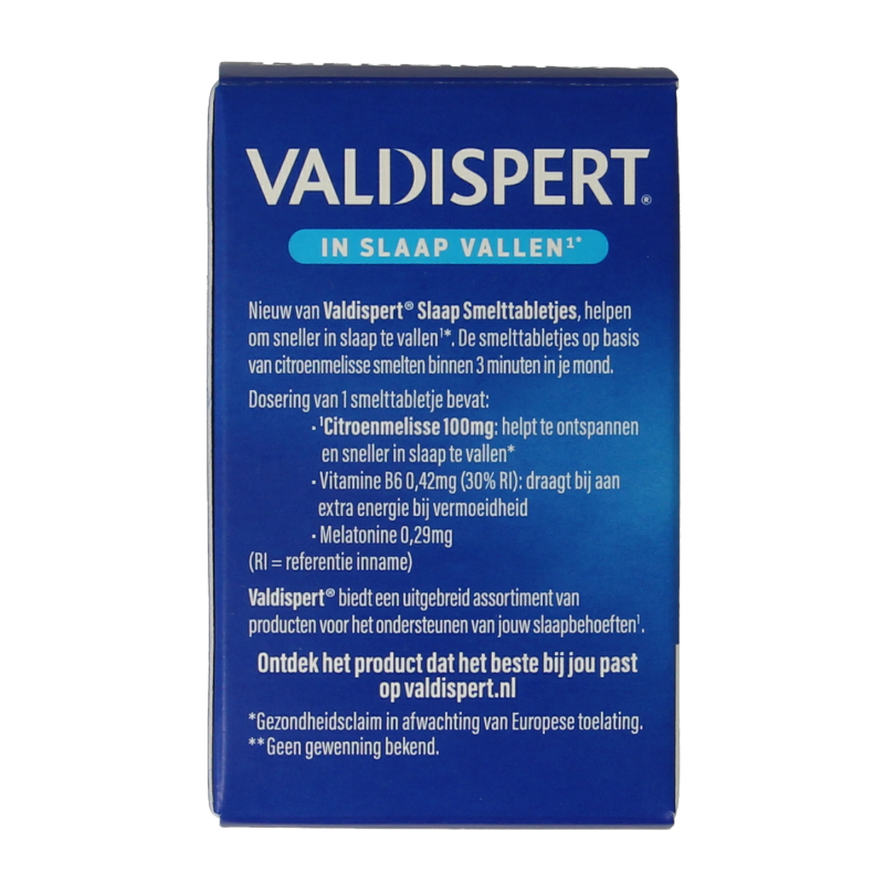 Valdispert Slaap smelttablet 30 Smelttabletten