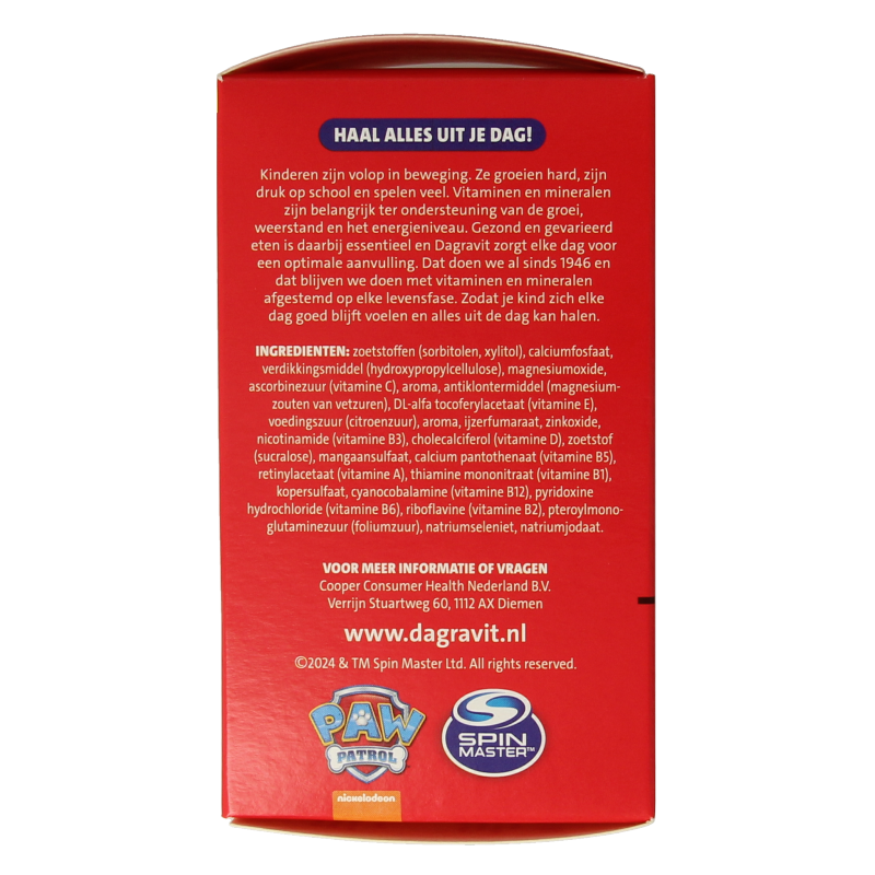 Dagravit Kids extra 3 - 5 jaar 60 Kauwtabletten