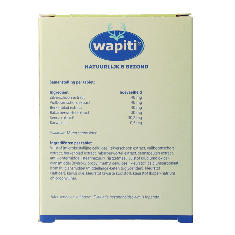 Wapiti Darmfunctie complex 60 Tabletten