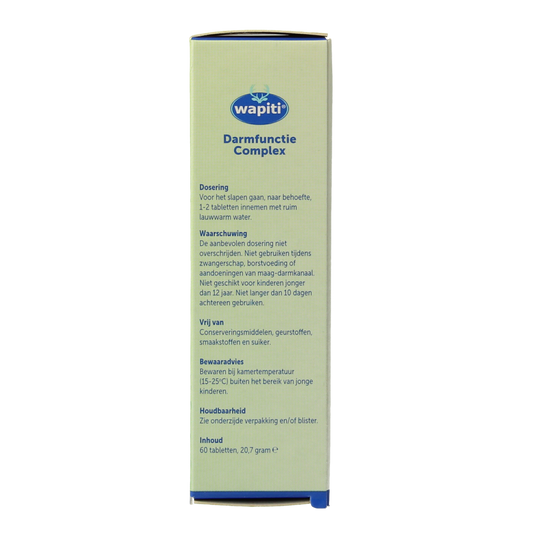 Wapiti Darmfunctie complex 60.00 Tabletten