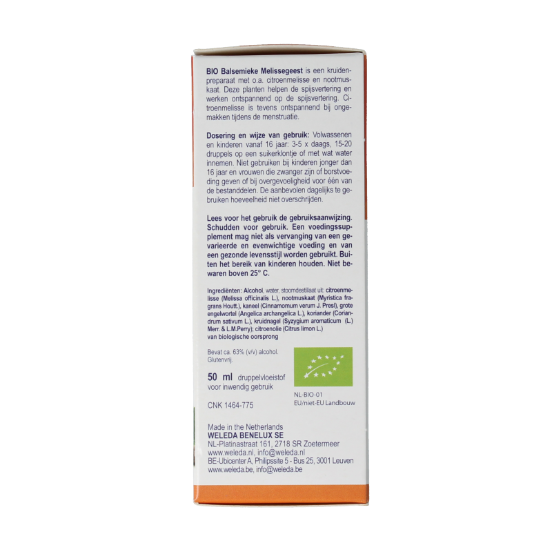 Weleda Balsemieke melissegeest bio 50 Milliliter
