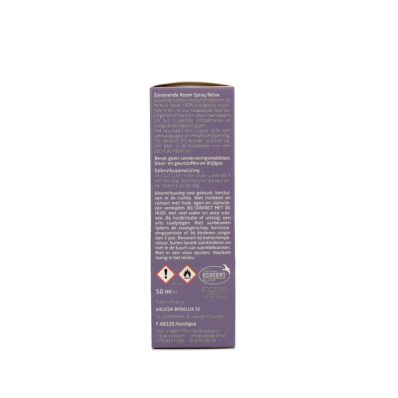 Weleda Zuiverende roomspray relax 50 Milliliter