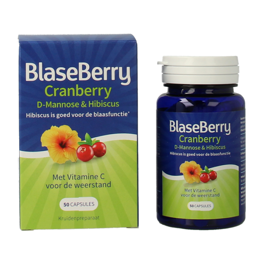 Blaseberry Cranberry D-Mannose & hibiscus 50 Capsules