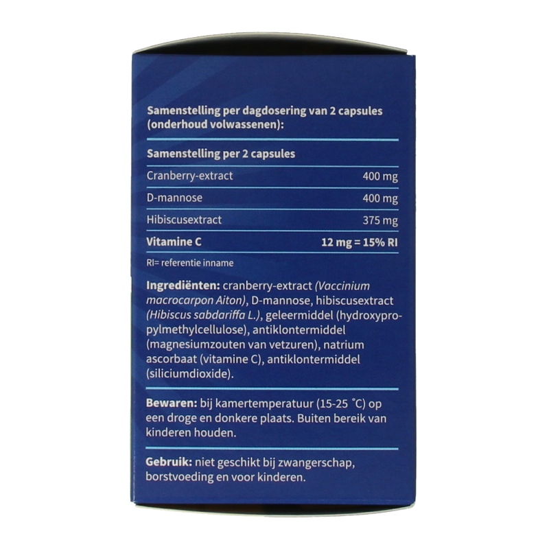 Blaseberry Cranberry D-Mannose & hibiscus 50 Capsules