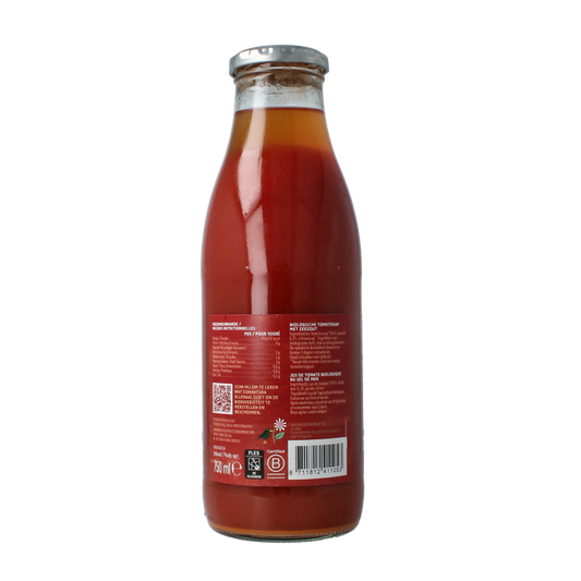 Zonnatura Tomatensap bio 750 Milliliter