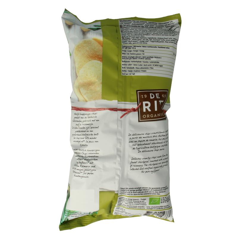 De Rit Kikkererwtenchips rozemarijn bio 75 Gram