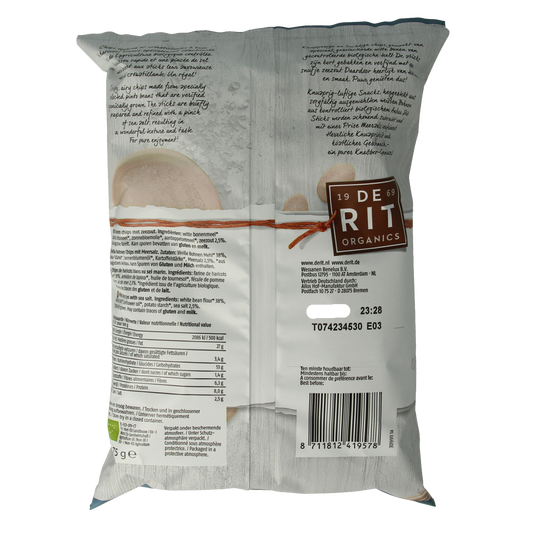 De Rit Bean sticks zeezout bio 75.00 Gram