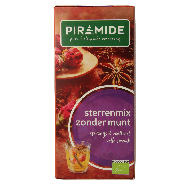 Piramide Sterrenmix zonder munt thee eko bio 20 Zakjes
