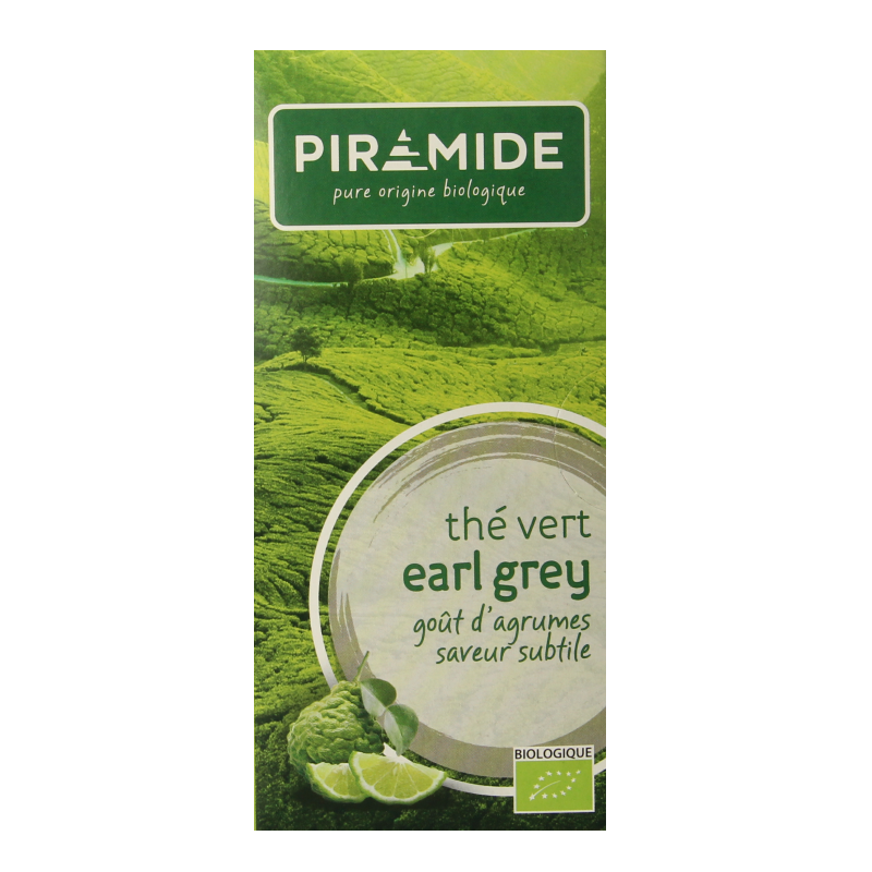 Piramide Groene thee & earl grey eko bio 20 Zakjes