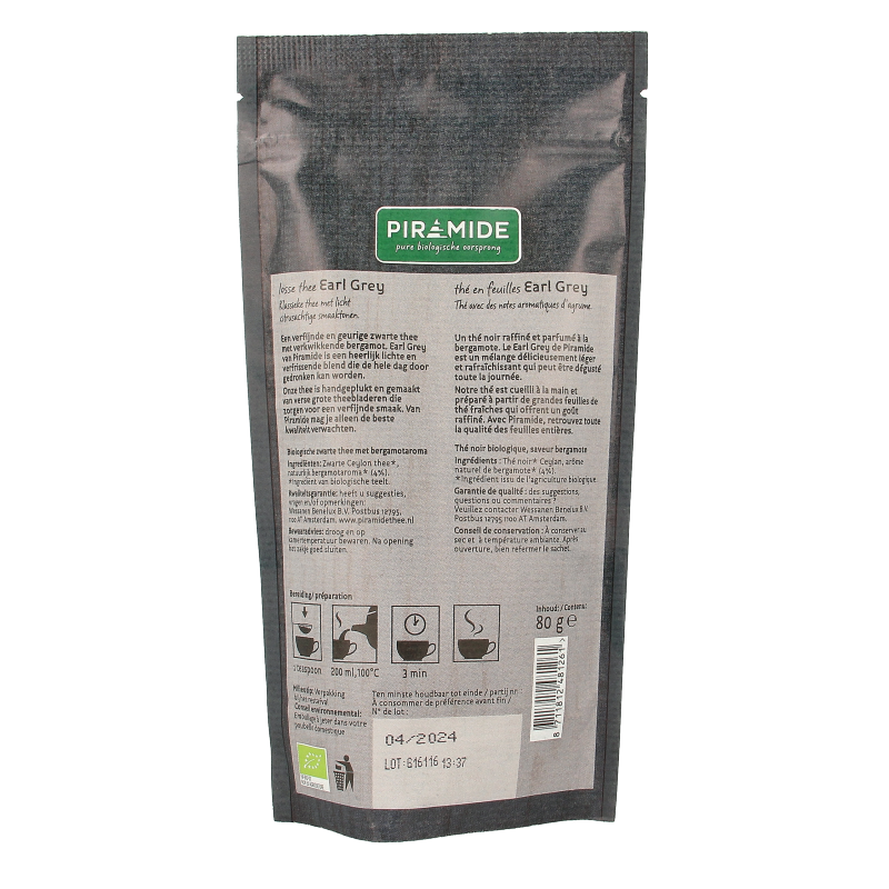 Piramide Earl grey eko bio 80 Gram