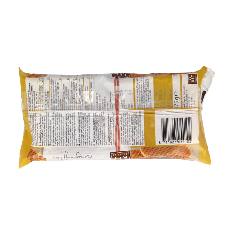 De Rit Honingwafels bio 175 Gram
