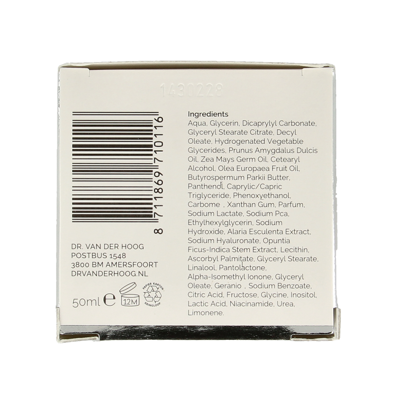 Dr. van der Hoog Nachtcreme hydraterend 50 Milliliter