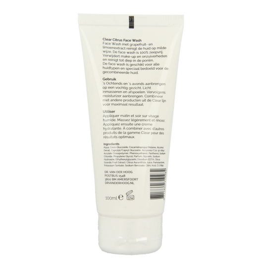 Dr. van der Hoog Clear citrus facewash 100.00 Milliliter