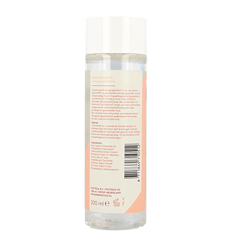 Dr. van der Hoog Hypoallergene reinigingslotion 200 Milliliter