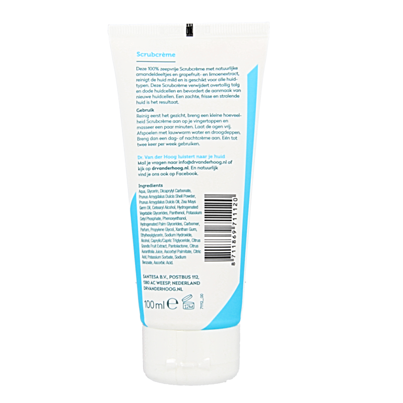 Dr. van der Hoog Scrubcreme tube 100 Milliliter