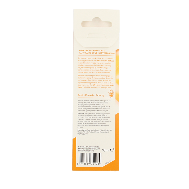 Dr. van der Hoog Peel off masker honing 10 Milliliter