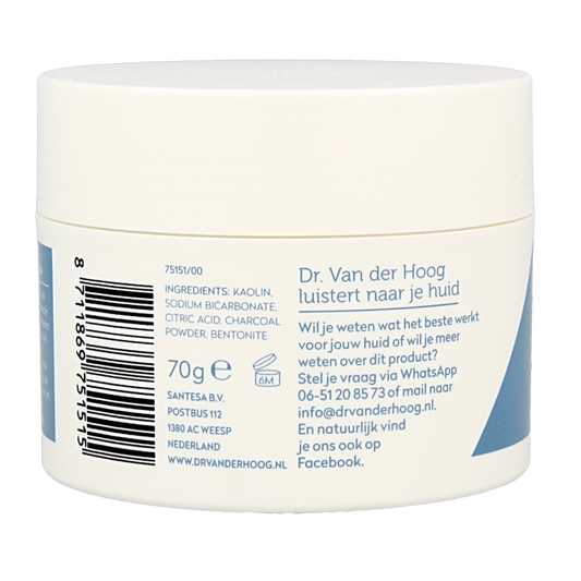 Dr. van der Hoog Poedermasker houtskool 70 Gram