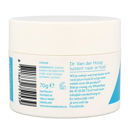 Dr. van der Hoog Poedermasker schuim reiniger 70 Gram