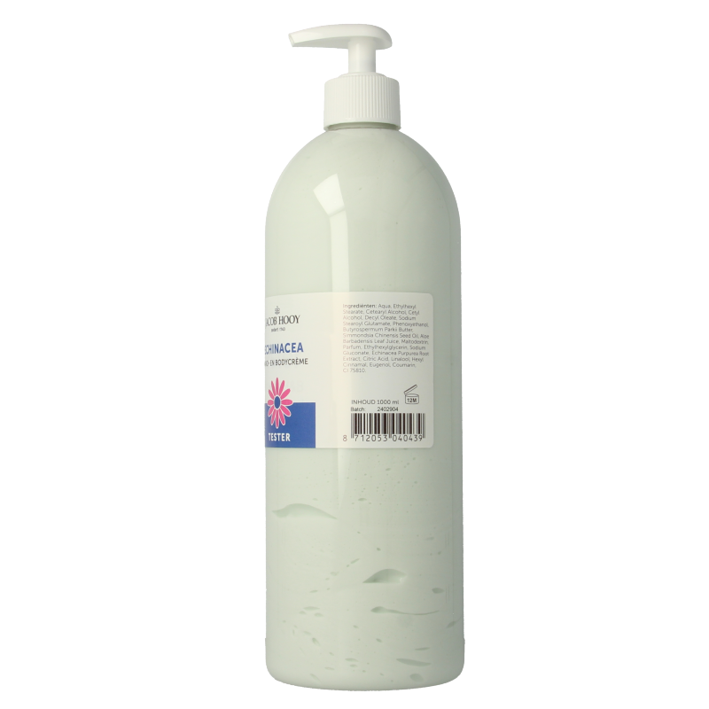 Jacob Hooy Echinacea hand & body creme 1000ml tester 1 Tester
