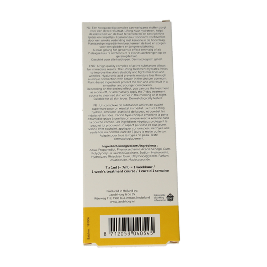 Jacob Hooy Lifting kuur 1ml 7.00 Stuks
