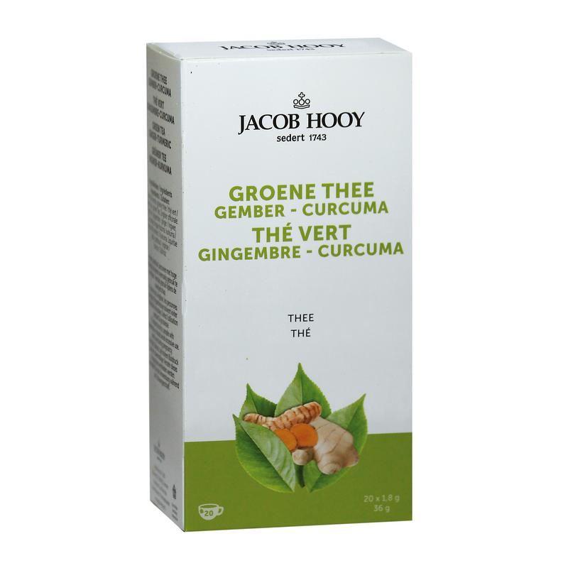 Jacob Hooy Groene thee gember curcuma thee  20 Zakjes