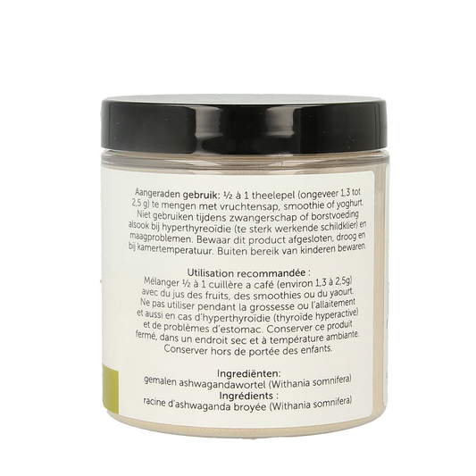 Jacob Hooy Pure powder ashwaganda 90.00 Gram