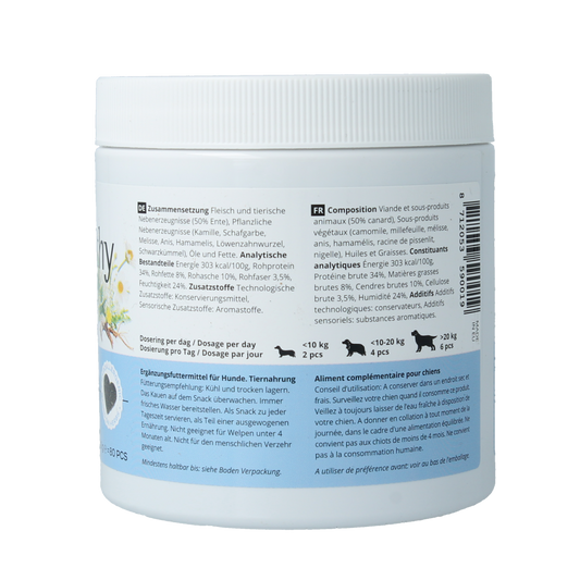 Jacob Hooy Pets Healthy dog belly support 80.00 Stuks