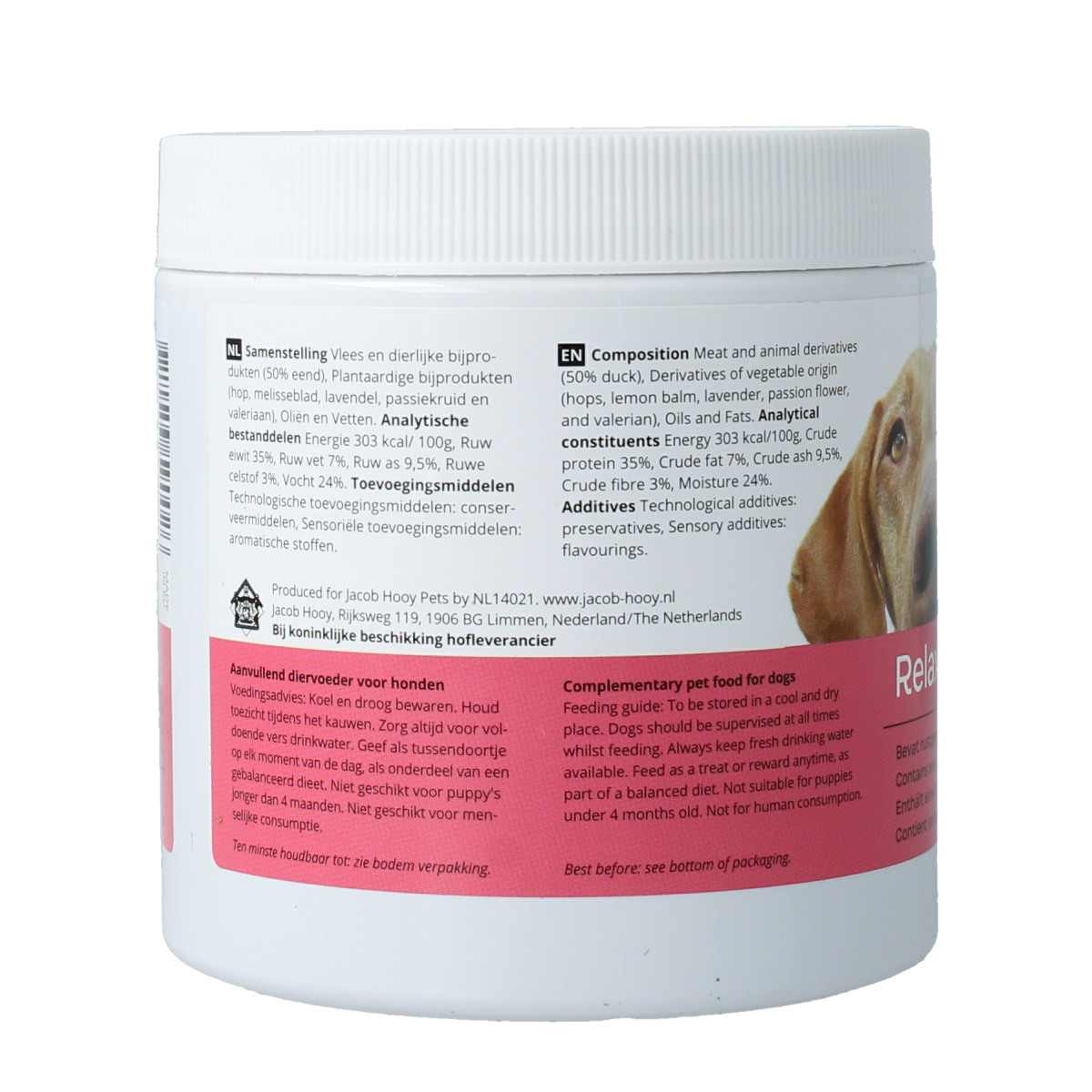 Jacob Hooy Pets Healthy dog relax mix 80.00 Stuks