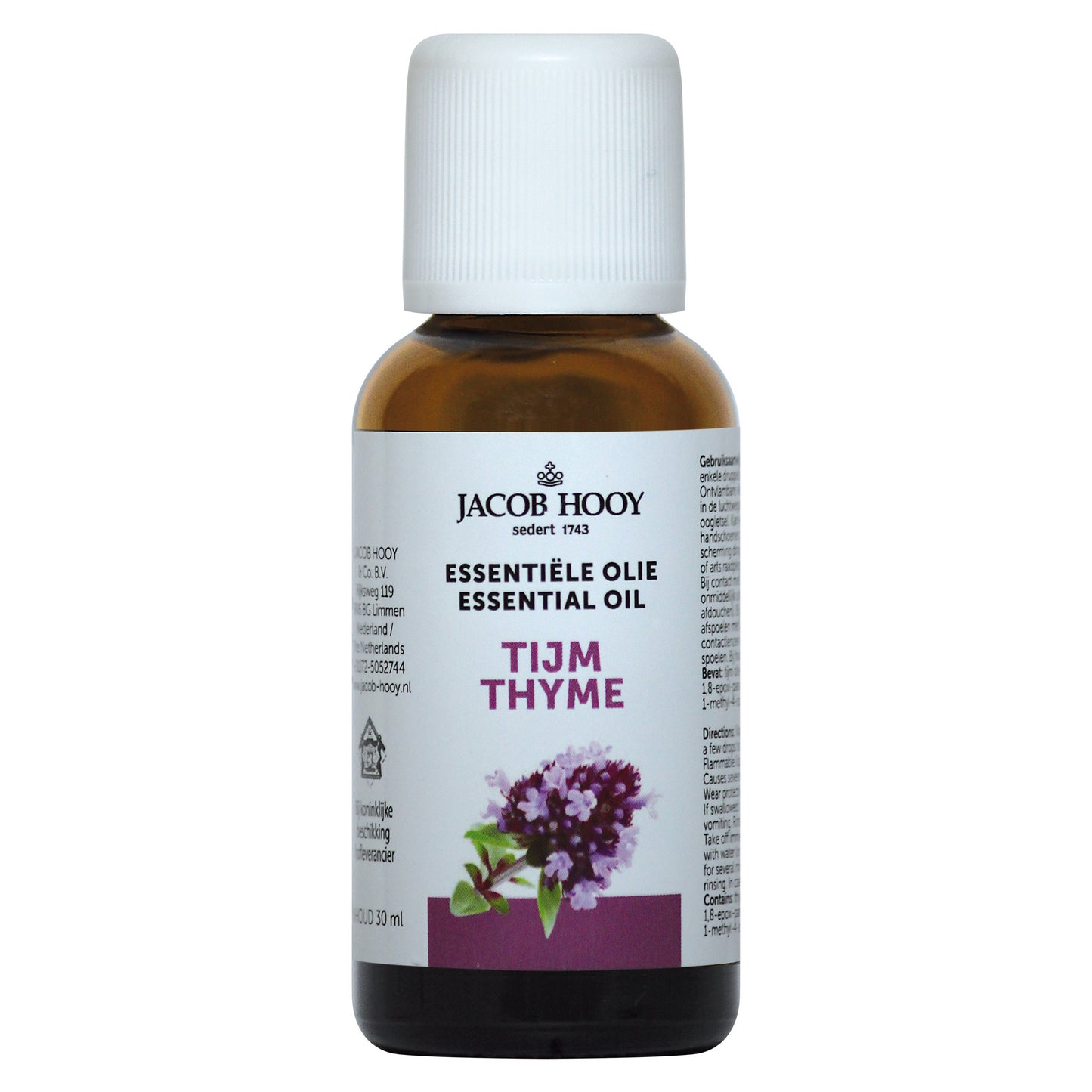 Jacob Hooy Tijm olie 30 Milliliter
