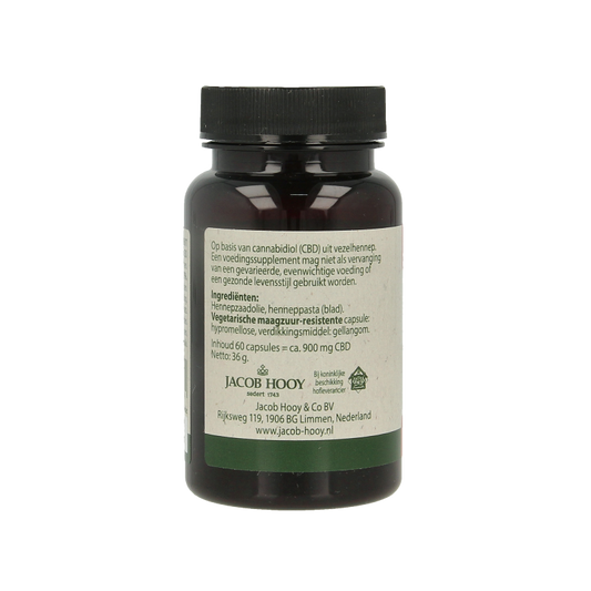 Jacob Hooy CBD Capsules 15mg 60 Capsules