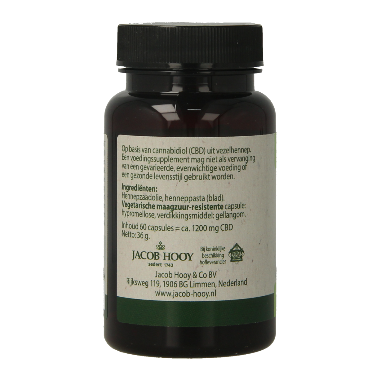 Jacob Hooy CBD Capsules 20mg 60.00 Capsules