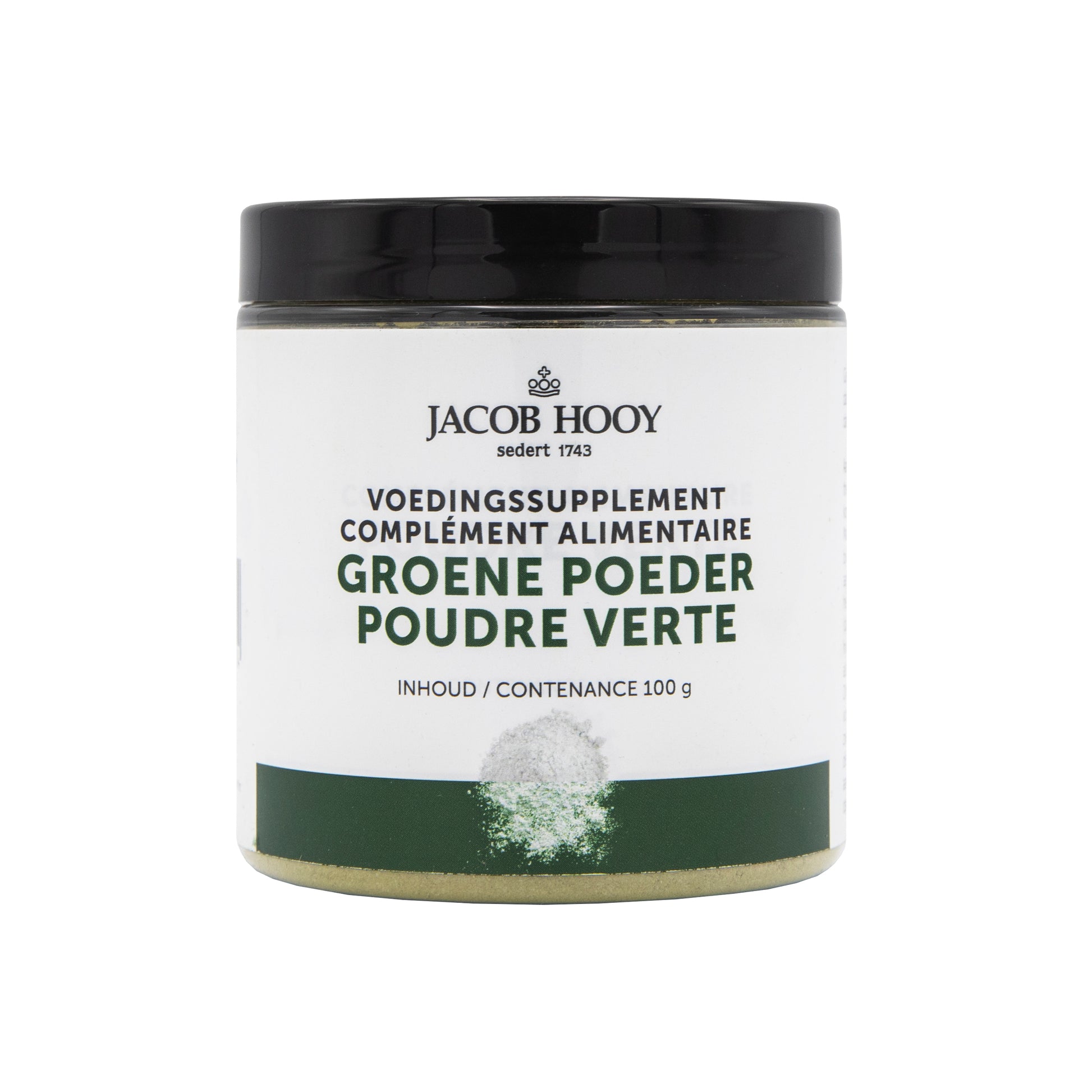Jacob Hooy Groene poeder pot 100 Gram