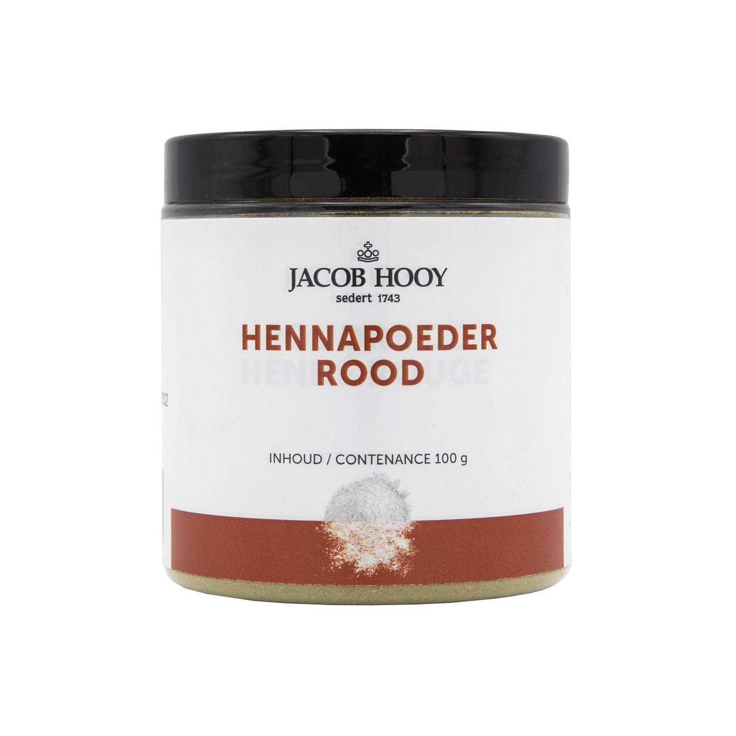 Jacob Hooy Hennapoeder rood potje 100 Gram