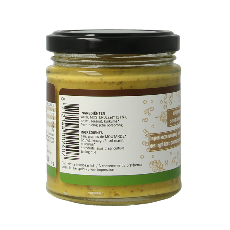 Van Ton Mosterd grof bio 170 Gram