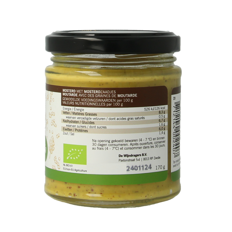 Van Ton Mosterd grof bio 170 Gram