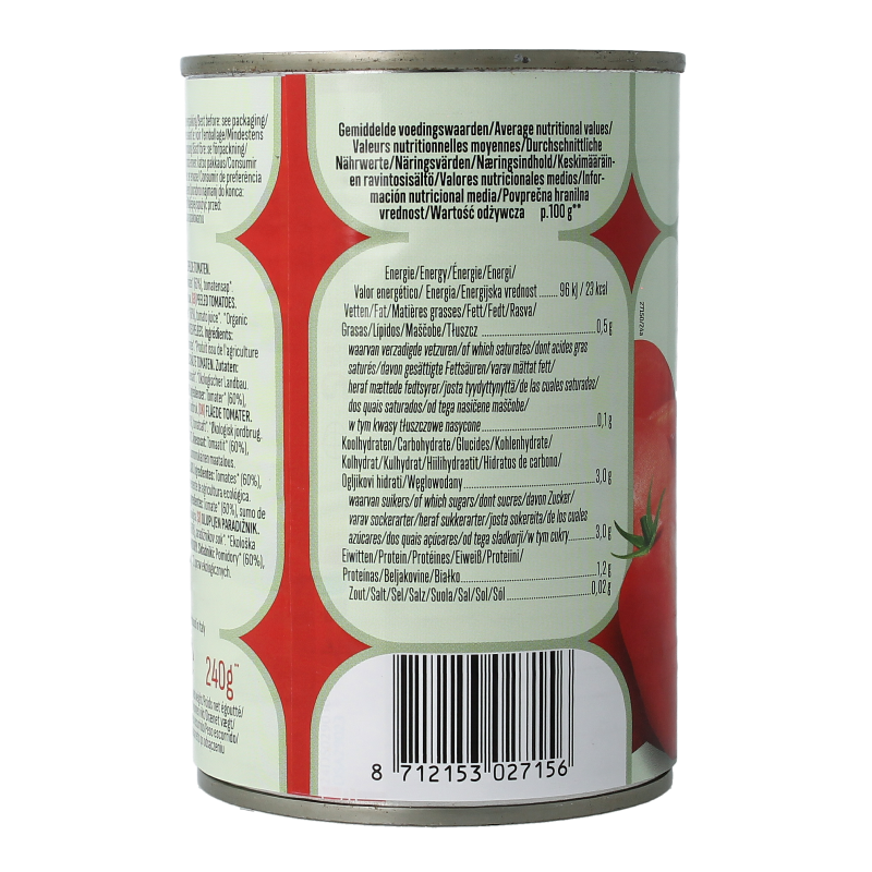 Bioidea Tomaten gepeld bio 400 Gram
