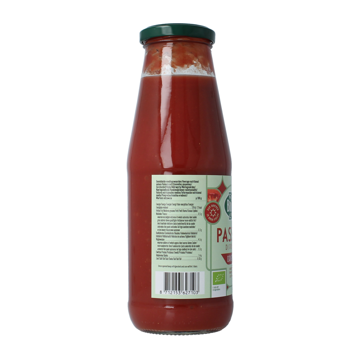 Bioidea Passata gezeefde tomaten bio 680.00 Gram
