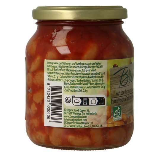 Bionova Witten bonen in tomatensaus bio 350 Gram