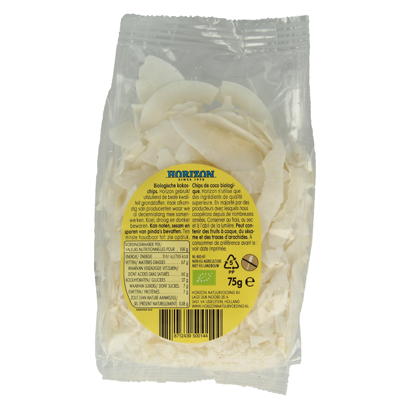 Horizon Kokoschips bio 75 Gram